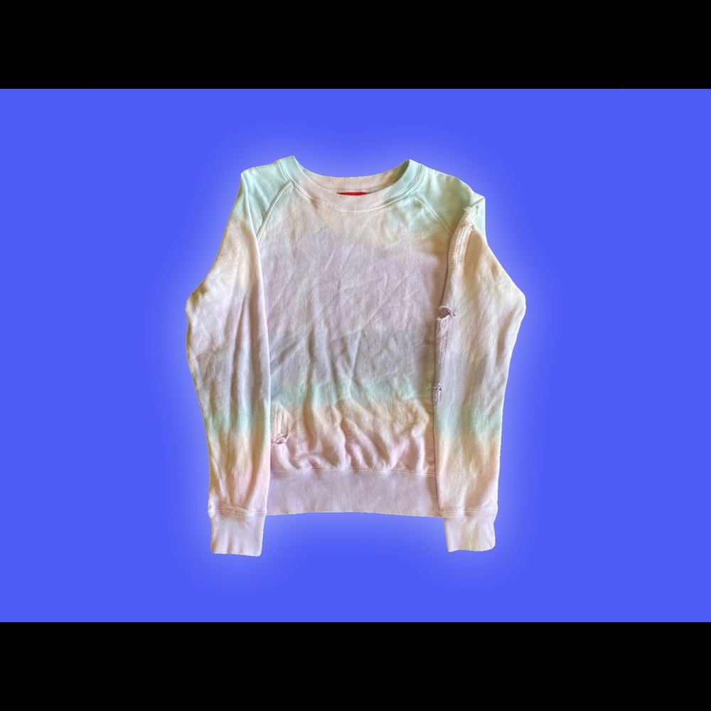 n:PHILANTHROPY Distressed Pastel Tie Dye Sweatshirt